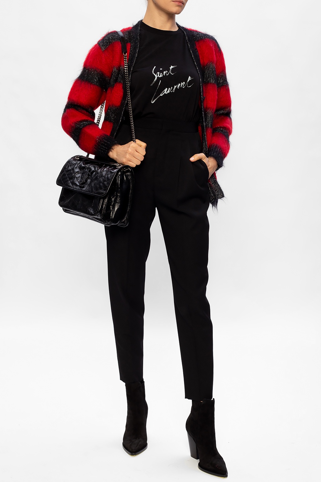 Tシャツ・カットソー Saint Laurent FW22 Printed wool top (704163Y36ZT 7463) Saint Laurent Logo-printed T-shirt | Men's Clothing | Vitkac